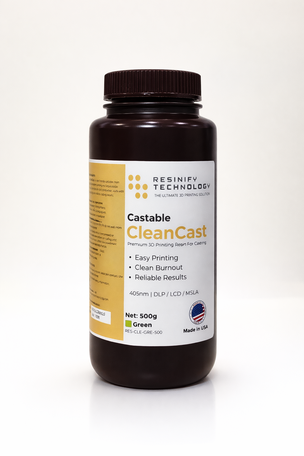 CleanCast™ Nano-Wax Resin – Fast Casting, Zero Residue